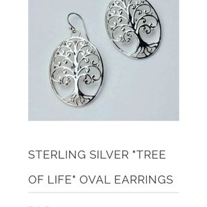 Tree of Life earrings sterling silver